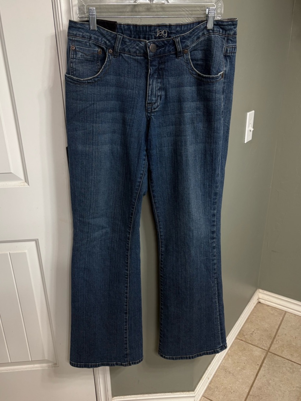 Jag Jeans Wide Leg Jeans in Dark Blue Wash